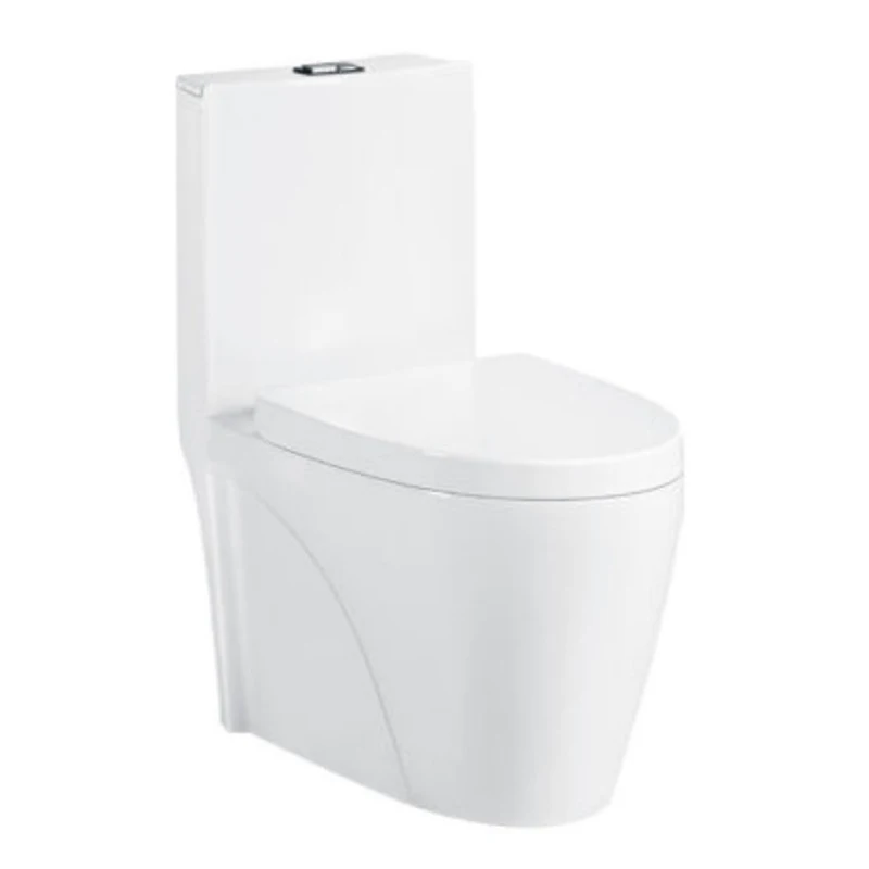 Sanitary Ware Water Saving Eastern Style Siphonic Ceramic One Piece Toilet Bowl