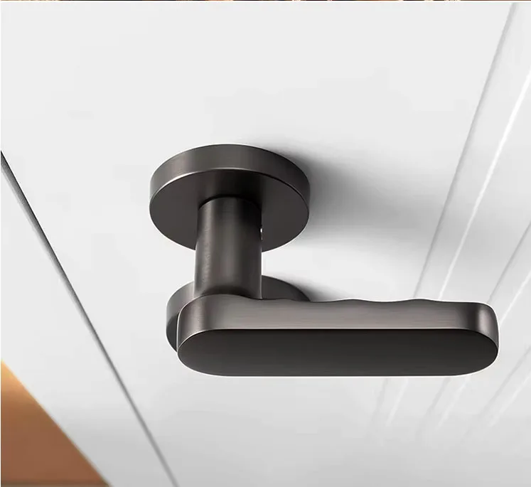 New design Bedroom Family Hotel Professional lever door lock and handle set zinc alloy