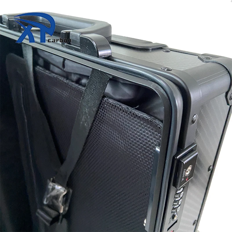 Factory Direct Sell 100% Carbon Fiber Twill matte Trolley Luggage Suitcase