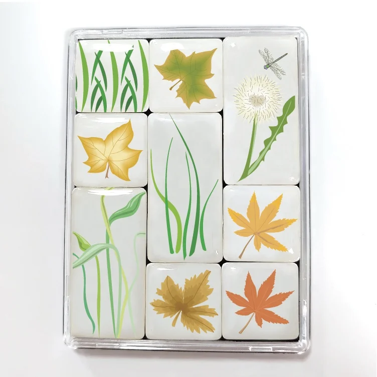 2024 Hot Selling Home Epoxy Fridge Magnet Set Decorations Custom Stock Designs China Guangzhou Factory Floral Art Resin Magnets