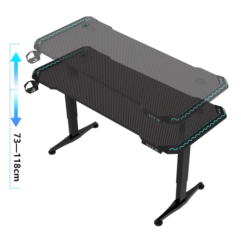 AOR ESPORTS Ergonomic Office Furniture Smart Standing Computer Lift Table Electric Height Adjustable Table
