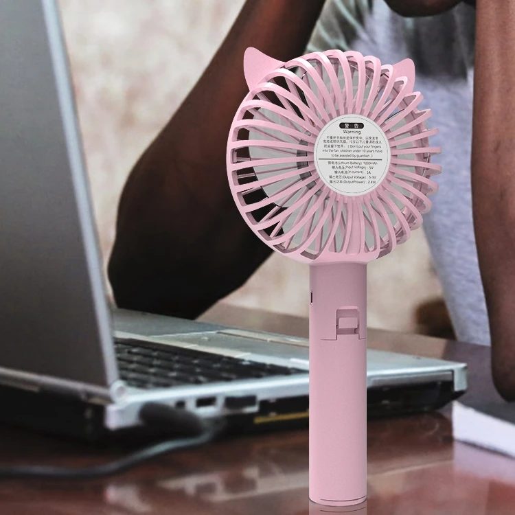 RTS usb table electric fan battery charger table mini fan wireless personal portable rechargeable electric cooling fan