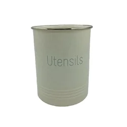 Customized Customized Retro Farmhouse Kitchen Countertop Fork Knife Utensil Caddy Metal Organizer Utensil Holder