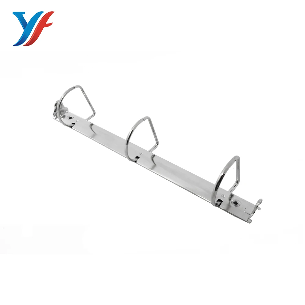 Trriger open 3 ring binder mechanism for file folder