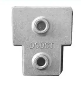 Galvanized 25*25 Pipe Clamp Square Tube Frame Handrail T-Tee Cast Key Fittings