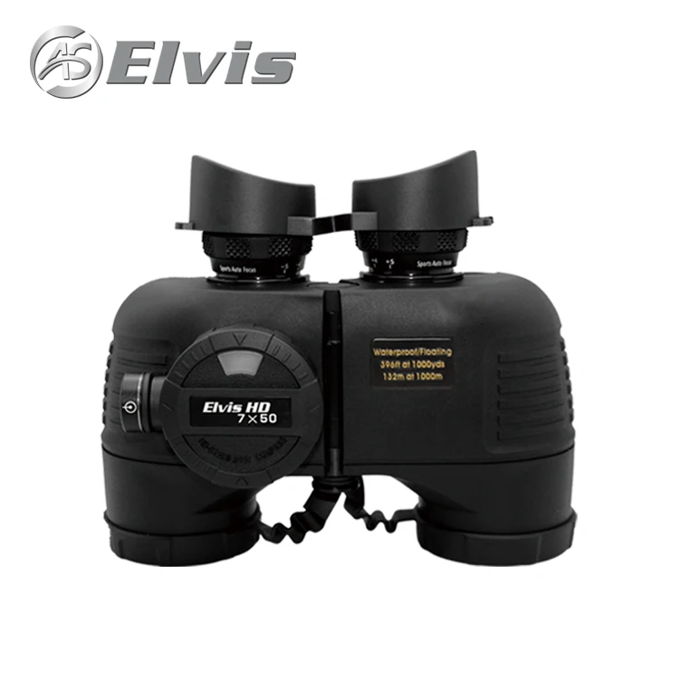 Шанхай 7x50 Наблюдатель Морской Бинокль С Компасом 7x50 Водонепроницаемый Плавающий Бинокль Пиратский Телескоп