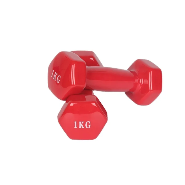 Manufacturer Wholesale Cardio Training 1 Kg Dip Plastic Dumbbell