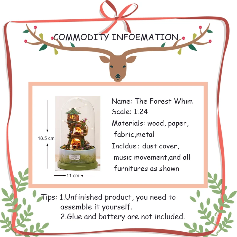 The Forest Whim Amazon Tiktok Best Seller 3d Handmade Art Collections Diy Wooden Dollhouse Children Educational Toys