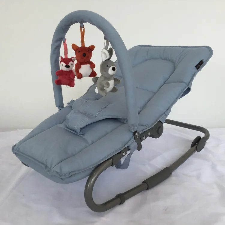 Newborn To Toddlers Wholesale High Quality Eco-friendly Black Soft Baby Bounce Chair