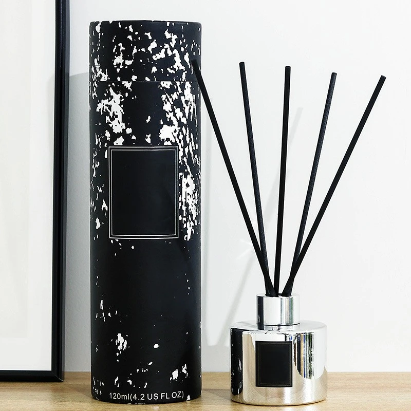 120ml Mercury Color Oil Diffuser Decorate Glass Bottle Aroma Reed Stick For Home Fragrance