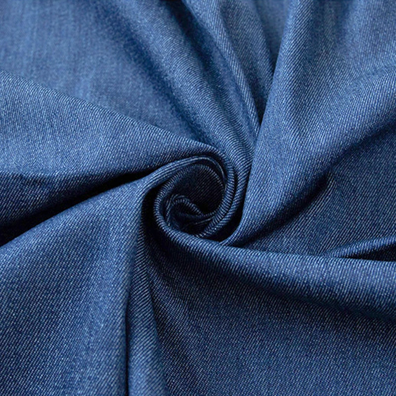 41022-Hot Sale 15% Hemp 85% Cotton Twill Dyed Denim Clothing Material Fashion Washed Hemp Cotton Jeans Fabric