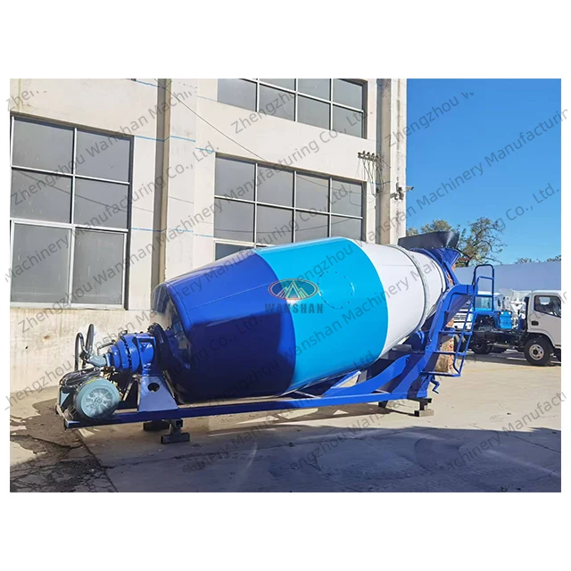 6 cubic meters concrete mixing drum cement mixing tank with electric control box