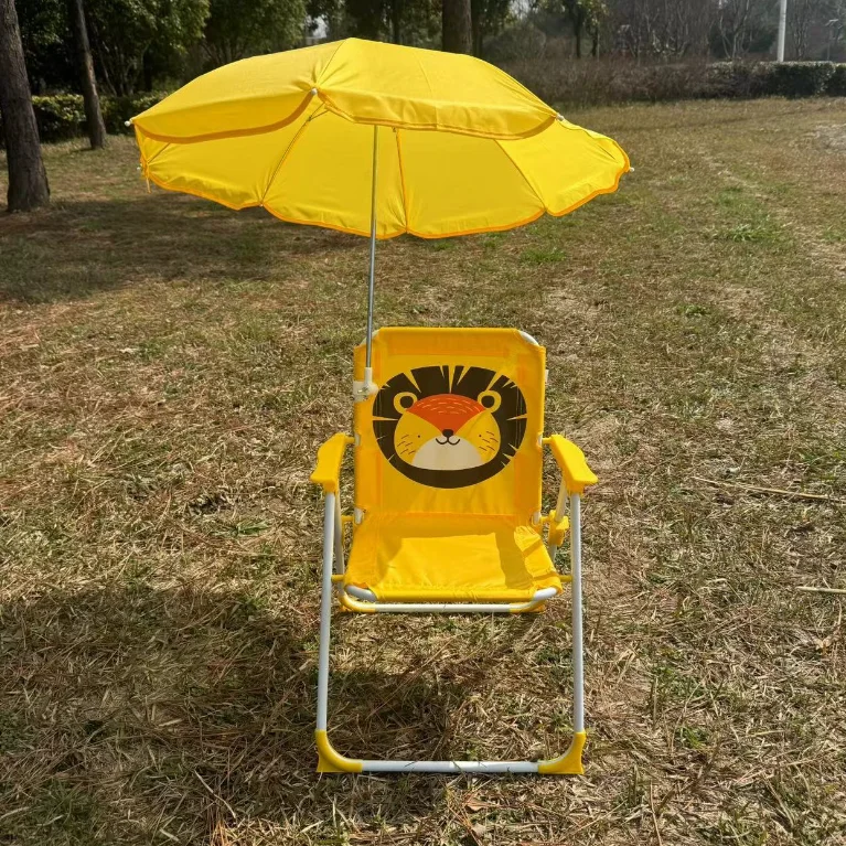 DMHW-4 Children Outdoor Folding Chair Lazy Fishing Stool Photo Multifunctional Foldable Portable Beach Chair with Sun Shade