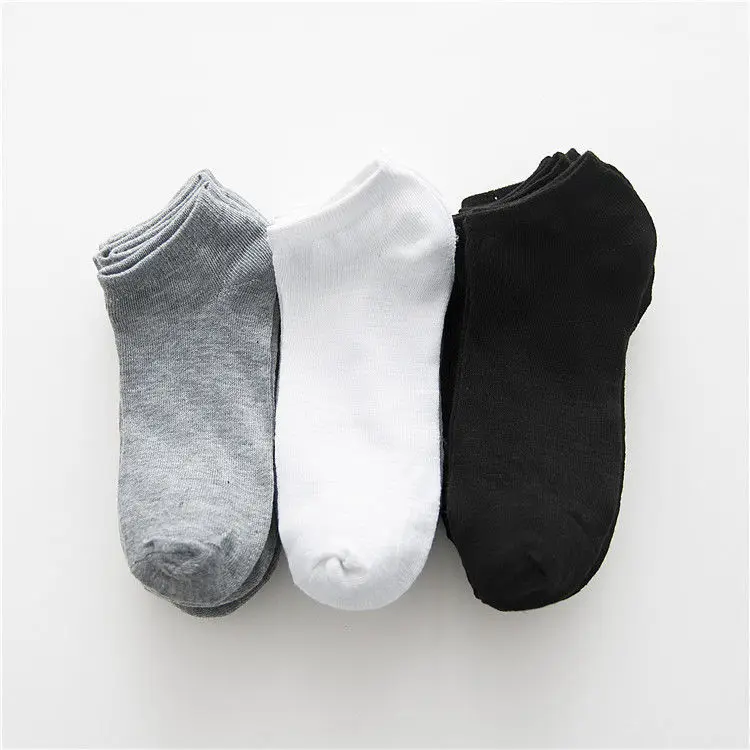 Custom Logo Cheap No Show Socks Men Women Breathable Soft Low Cut Socks Classical Black White Grey Invisible Sport Socks