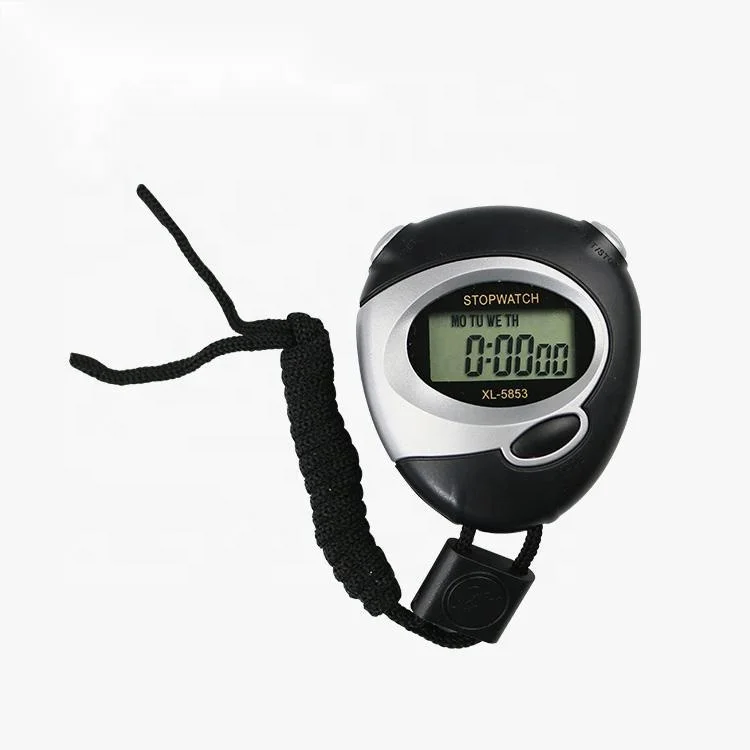 Customized logo portable plastic single cahannel memory digital stopwatch