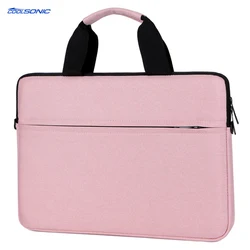 Custom Printed Logo 13 14 15 Inch Lightweight Laptop Shoulder Bag Protective Vertical Laptop Bag With Strap For Luggage