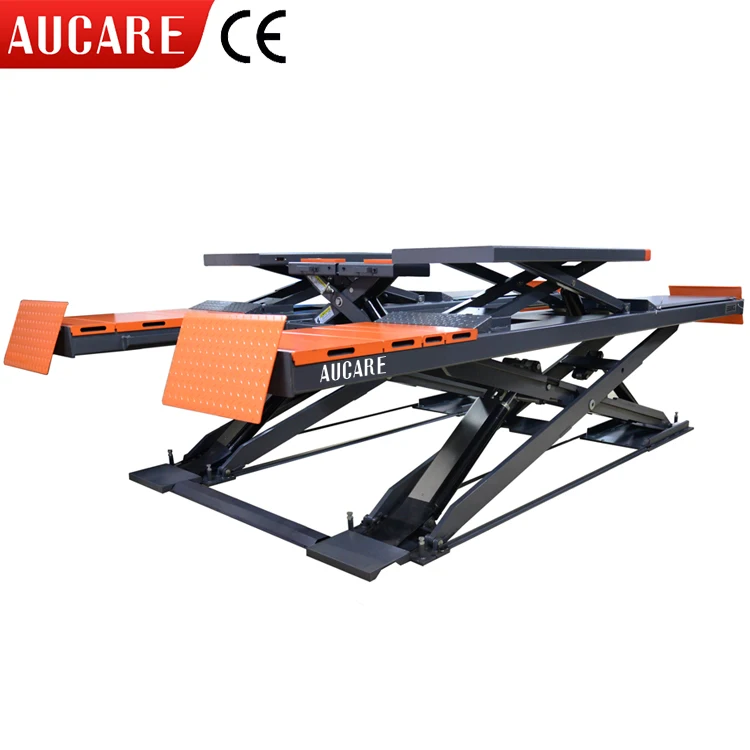 Weight 5.5T scissor lift vehicle equipment car lifts underground type lift in ground