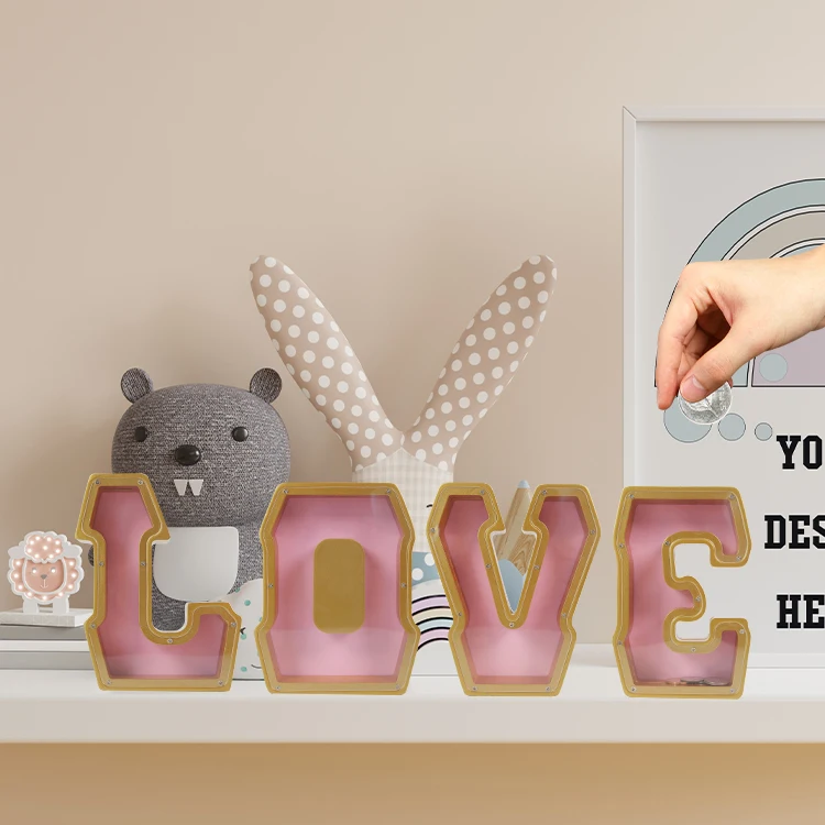 Personalized A-Z wooden letter piggy bank holz spardose alphabet for Adults children Christmas Birthday Gift Home DIY Decoration