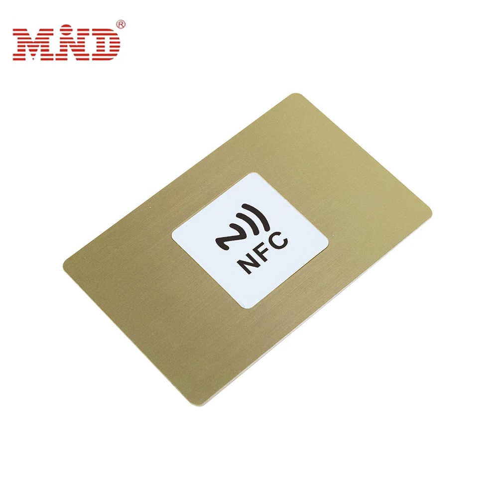 All production quality control 13.56MHz RFID Stainless Steel Metal Business NFC Metal Card