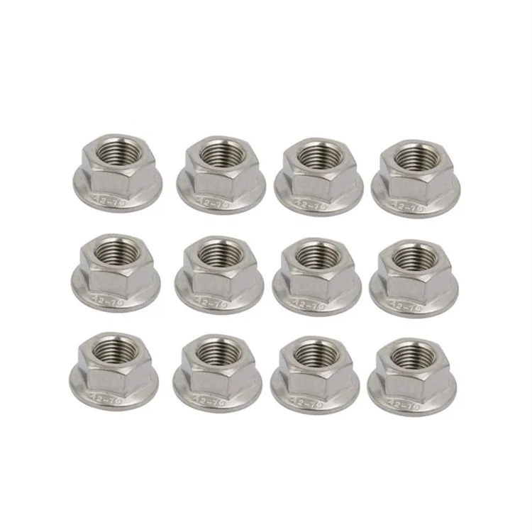 Factory Custom Hardware High Precision Home Use Hex Serrated Flange Nut