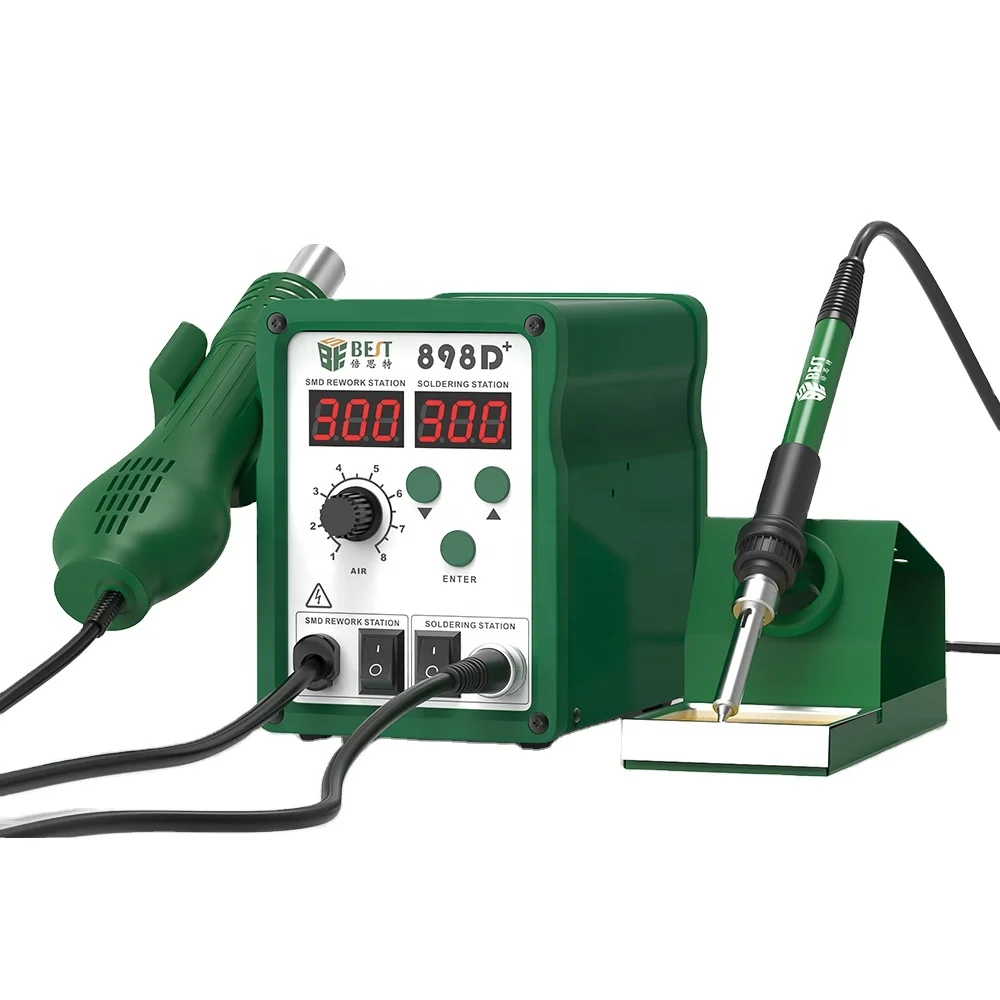 ODM 898D+ proskit  soldering station 720w hot air gun handle for rework soldering station