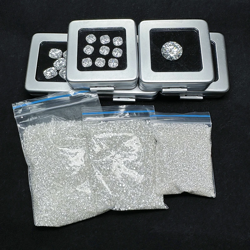 Manufacturers Wholesale 0.8-3mm Small Size White D VVS Round Brilliant Cut Loose Stone Melee Diamond Moissanite Jewelry Making