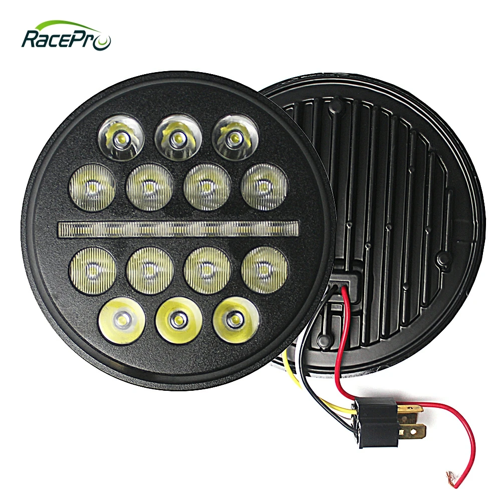 Мотоциклы 5,75 дюйма, большая круглая светодиодная передняя фара для Harley Davidson