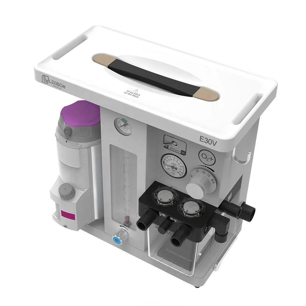 PRAT-E30V High quality Professional Veterinary use Portable Anesthesia Machine with Isoflurane Vaporizer