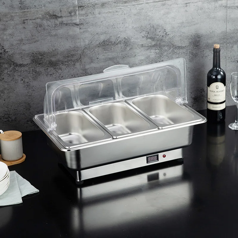 Customized Food Warmers Stainless Steel Luxury Restaurant Buffet Warmer Electric Chafing Dish