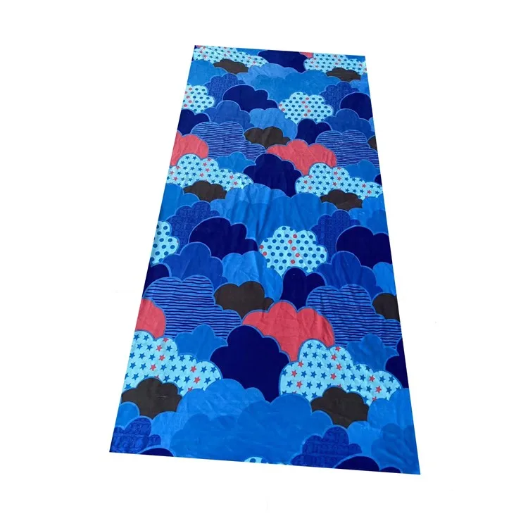 Fashion Africa Soft Polyester Single-sided Printed Printing Flower Flannel Fabric For Quilts