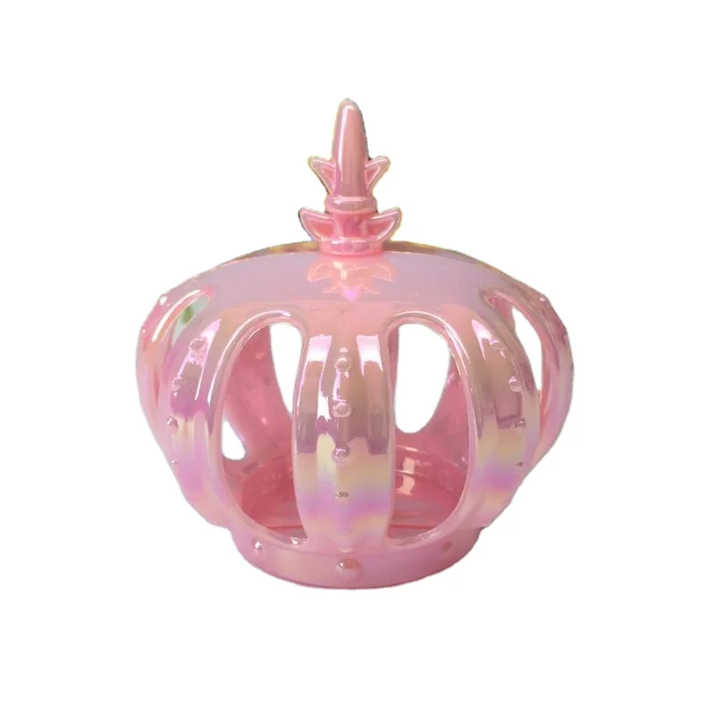 wholesale Plastic Pearlescent coating crown shape Candy Box Oriental india arab  Dragee Container Party Favors Gift We