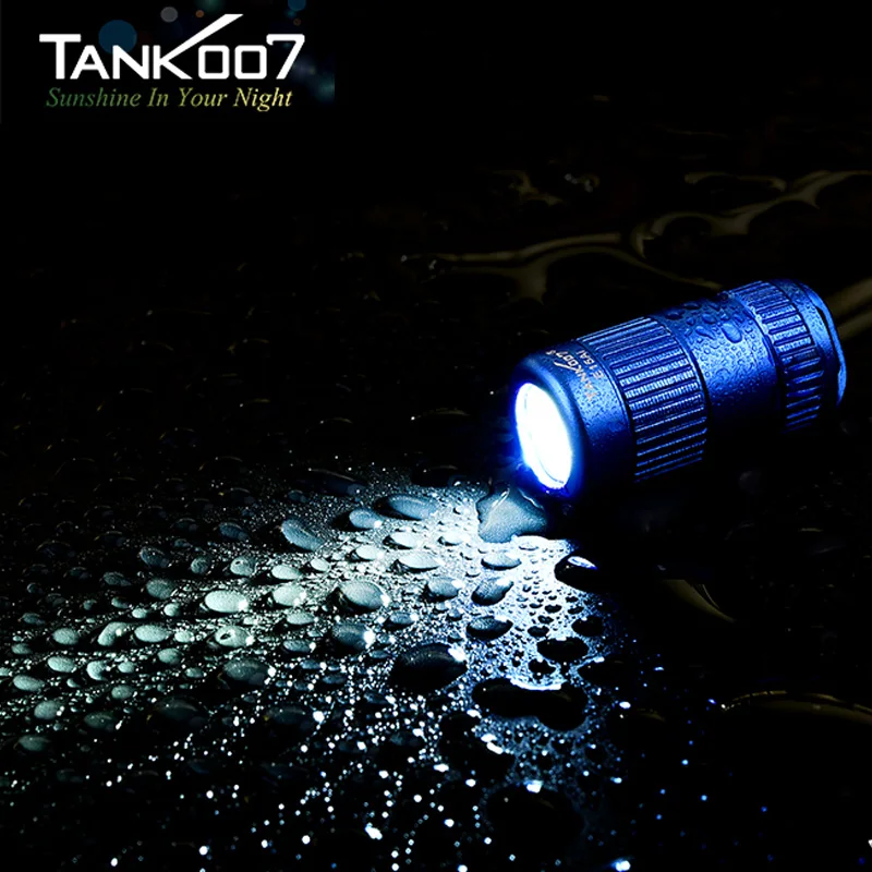 Tank007 оптовая продажа портативный фонарик 3 Вт мини-брелок для
