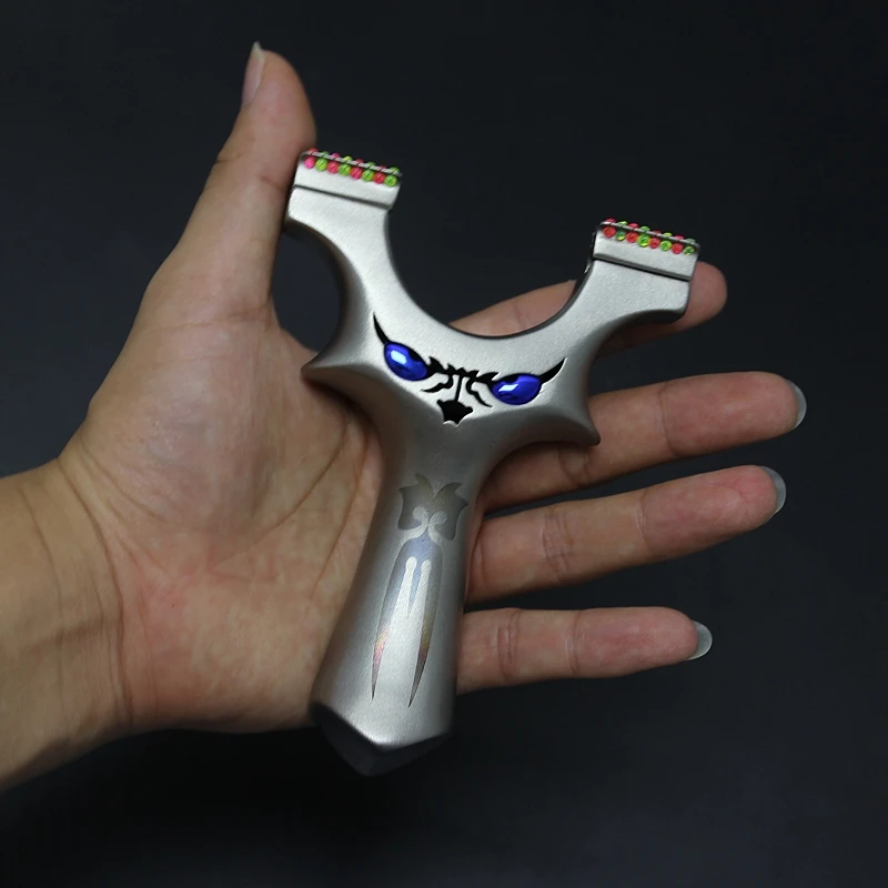 High precision dragon tooth catapults stainless steel quick clamp free tie Flat rubber band Little monster
