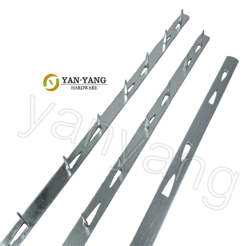 Yanyang factory durable no PVC cover 27 inch furniture metal strip upholstery one meter long sofa iron metal tack strip