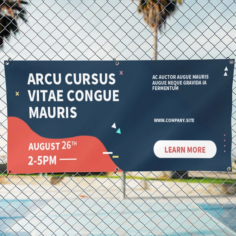 Banner Vinyl Birthday Wedding Event Anniversary Backdrop Outdoor Indoor Flex Mesh Banners