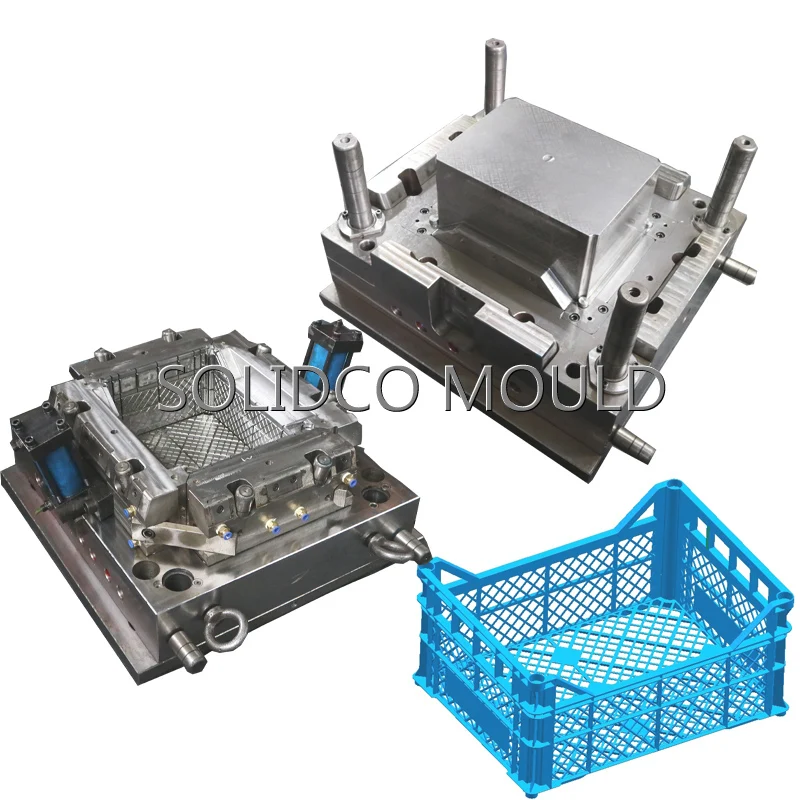 Professional Factory High Quality Plastic Injection Crate Mould Plastic Fruit And Vegetable Basket Mould