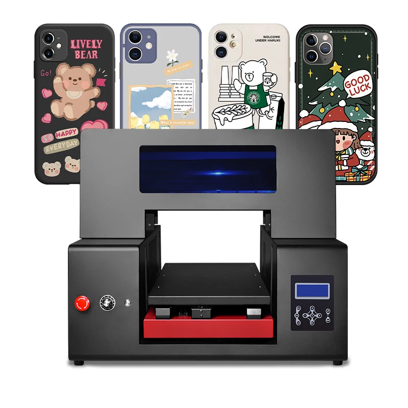 Factory Multipurpose Printer PVC Card Bottle Golf Desktop Rotary Flatbed DTG UV LED Printer For Mobile Phone Case
