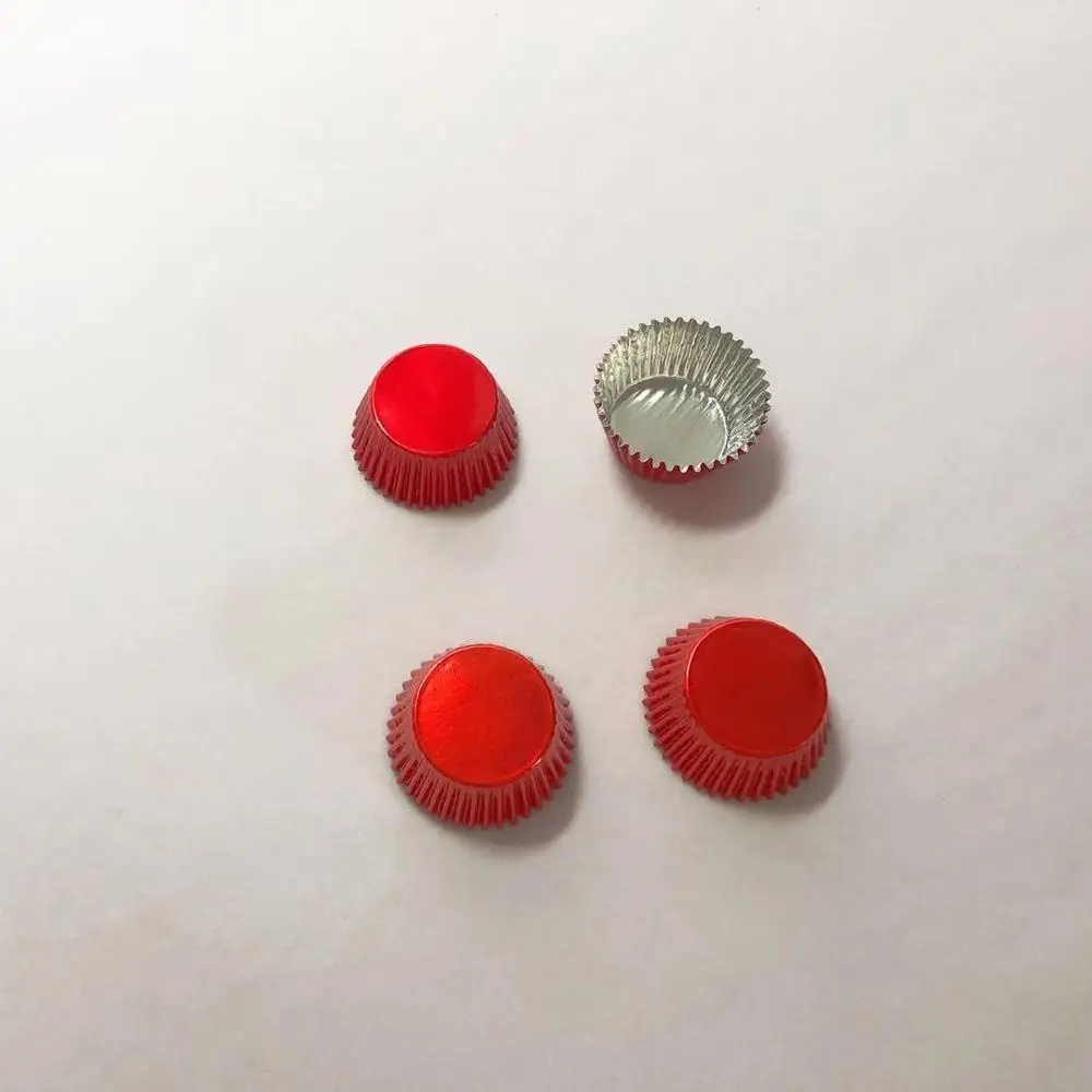 Different shape and different use aluminium foil chocolate cup Aluminum foil pudding cups