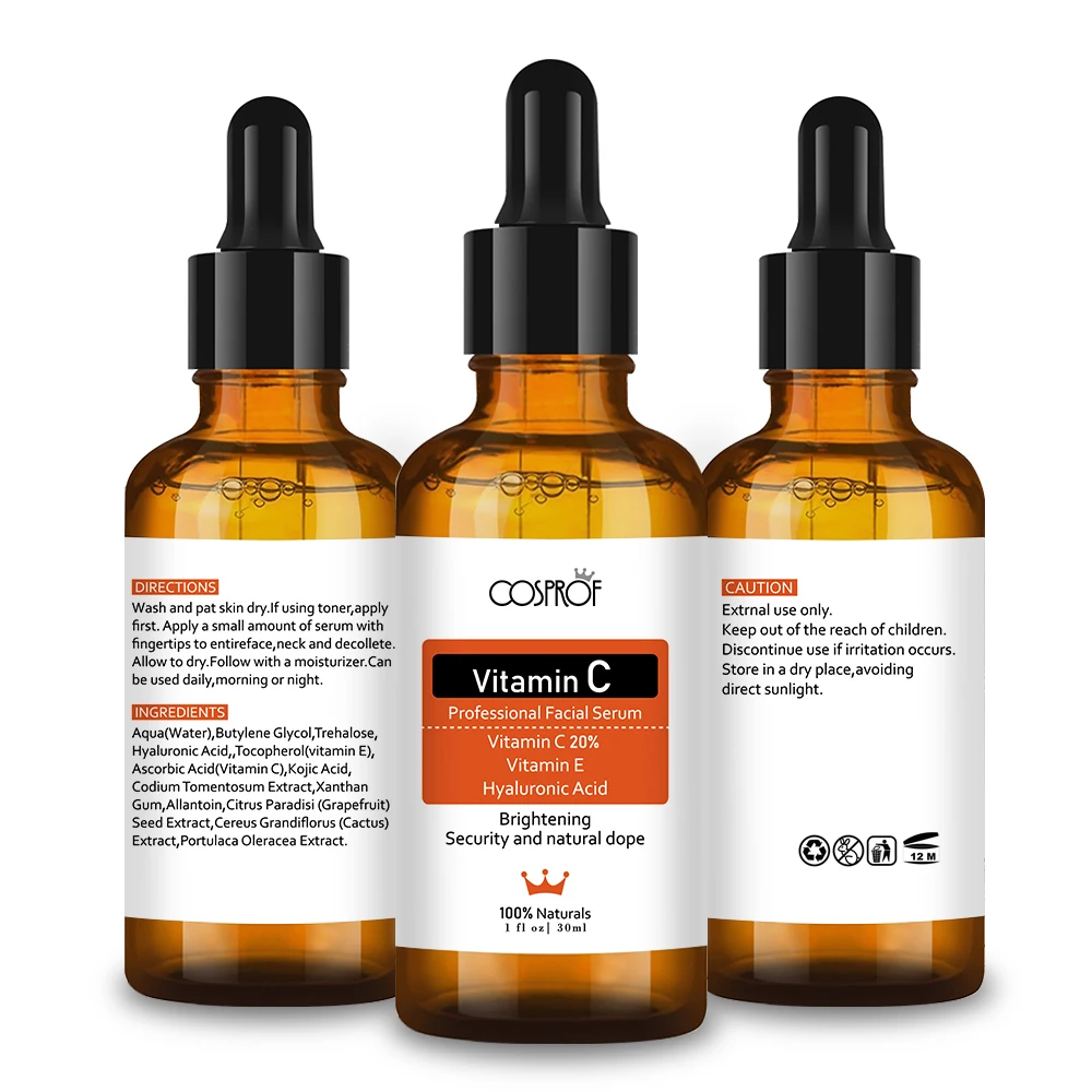 OEM New Products Vitamin C Serum For Skin Whitening Care Private Label Drop Shipping