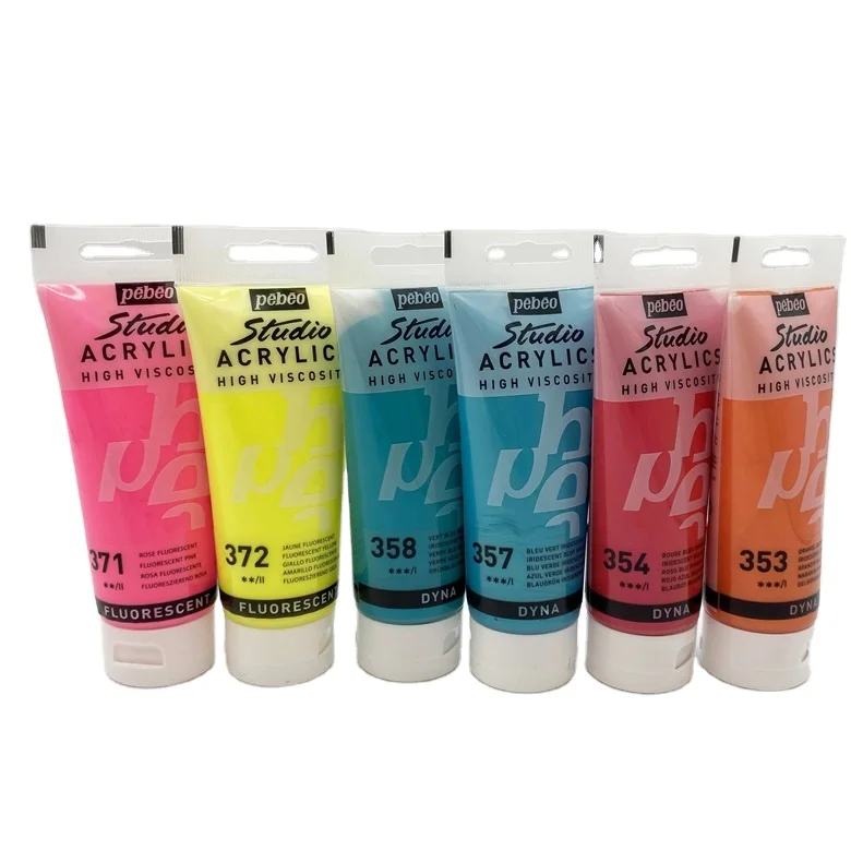 Top Selling 10 Special Colors 100ml Acrylic Paints Bright Acrylic Pigment