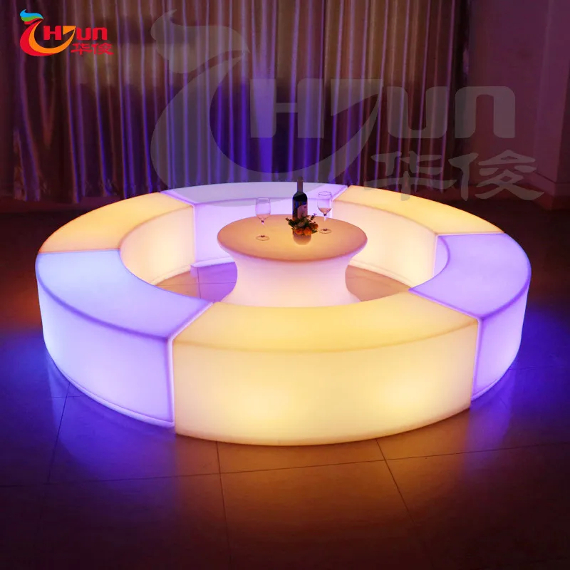2021 China factory hot selling banquet bench furniture/ lit up led stool outdoor furniture for Sale