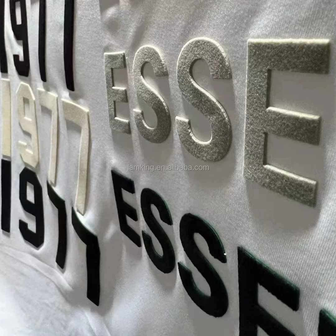3D Brick Flock Heat Transfer Clothing Labels Custom Brand Logo Name Heat Transfer Vinyl Designs For Garment
