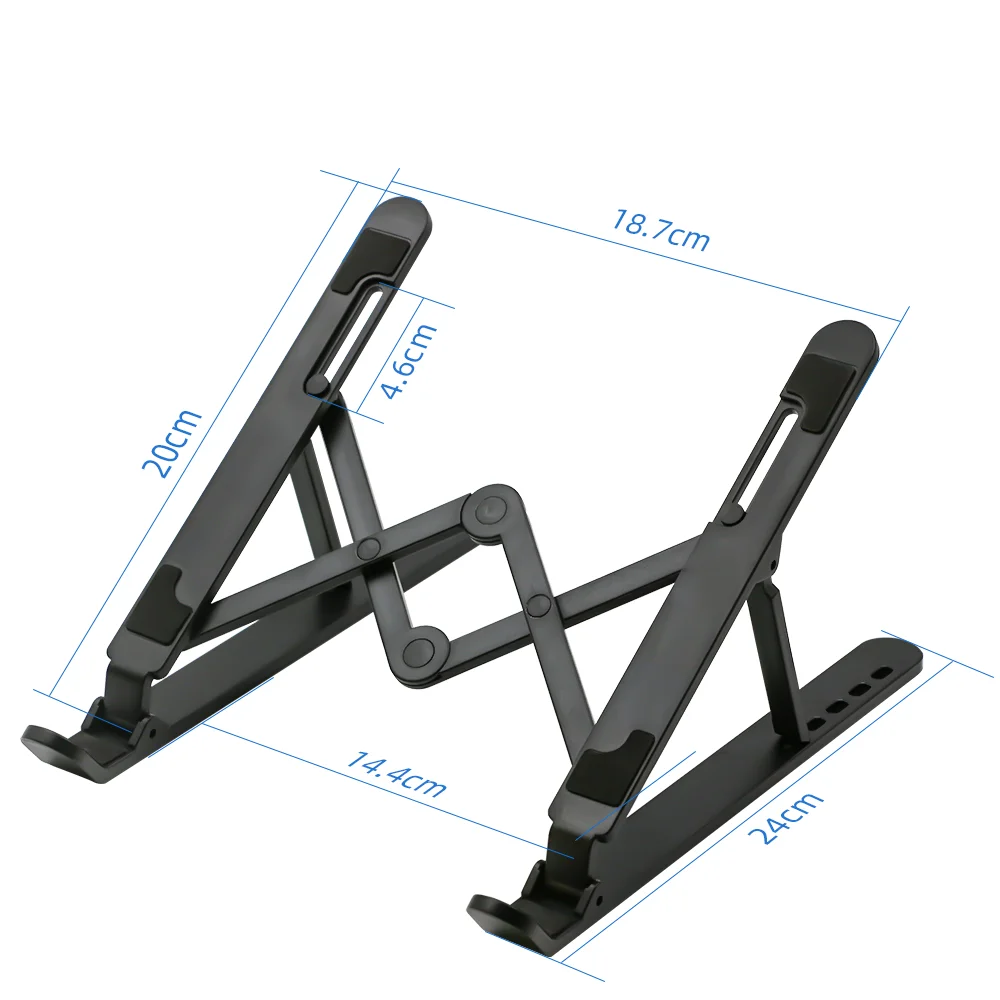 Yongli soporte para laptop holder plastic Tablet PC lap top portable foldable adjustable laptop stand