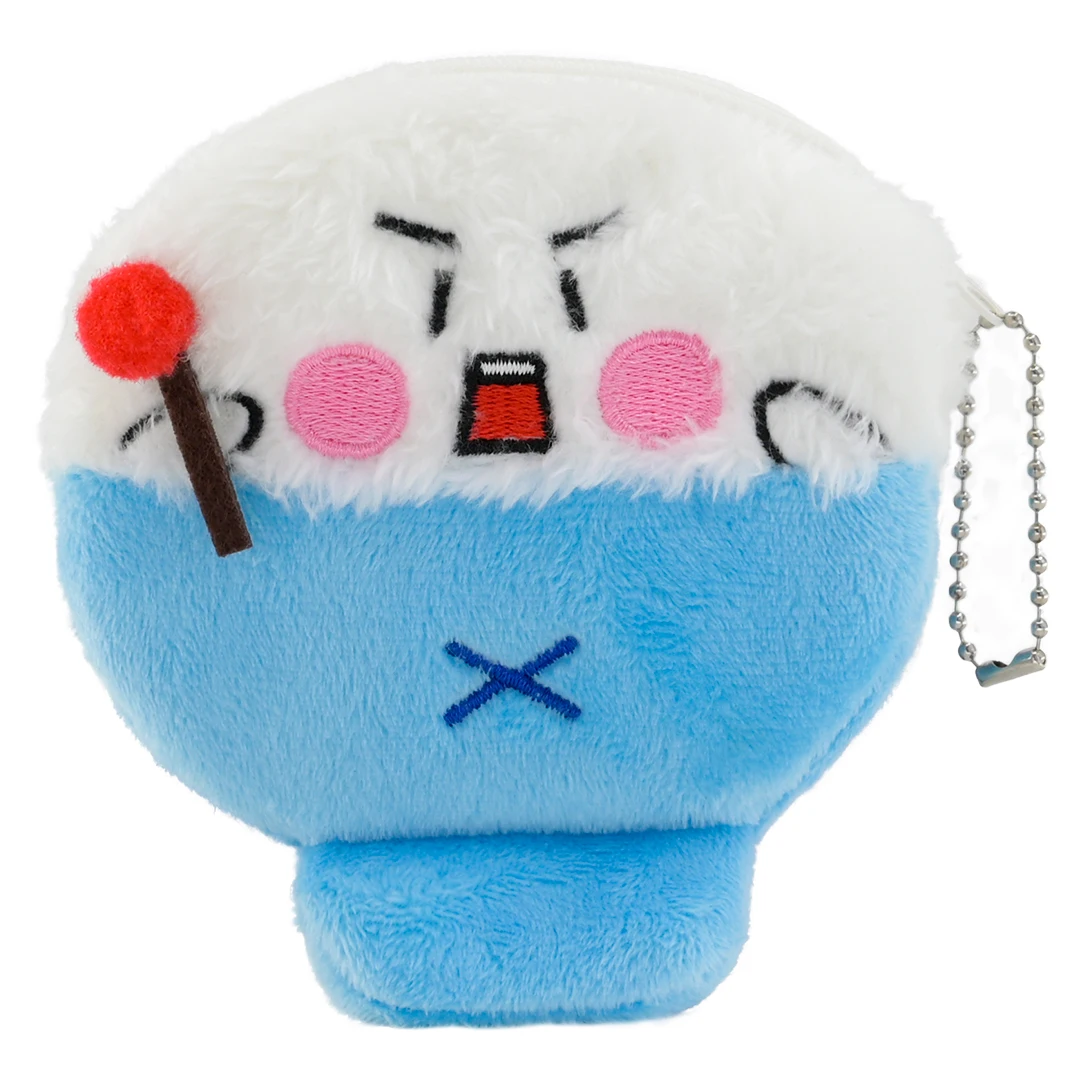 Mini Wallet Coin Purse Custom Cute Blue bowl of rice Unisex Headphone Storage Bag Key Bag Backpack Pendant PP Cotton