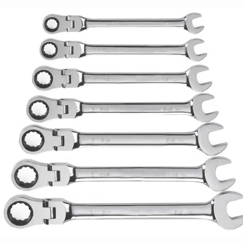 6-32 mm Open End Combination Wrench Set Flexible Ratchet Wrench Set Torque Wrench Spanner  Repair Tools