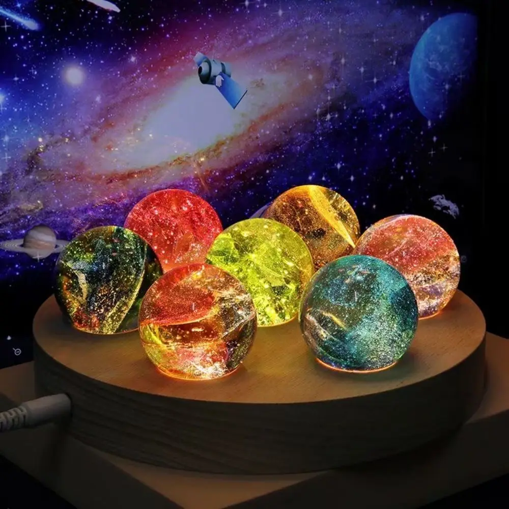 ADL Glass Crystal Glaze Round Colorful Ball Different Colors for Souvenir Gifts Company or Wedding Gifts with Light