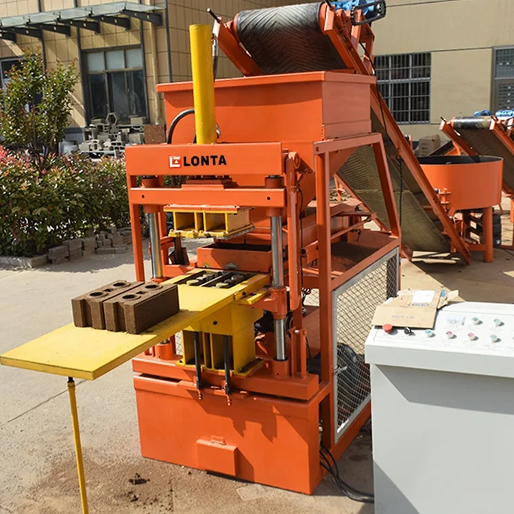 LONTA LT2-10 PLC Full Automatic Hollow Interlock Paver Soil Earth Mud Adobe Clay Brick block Making Machine briqueterie machine