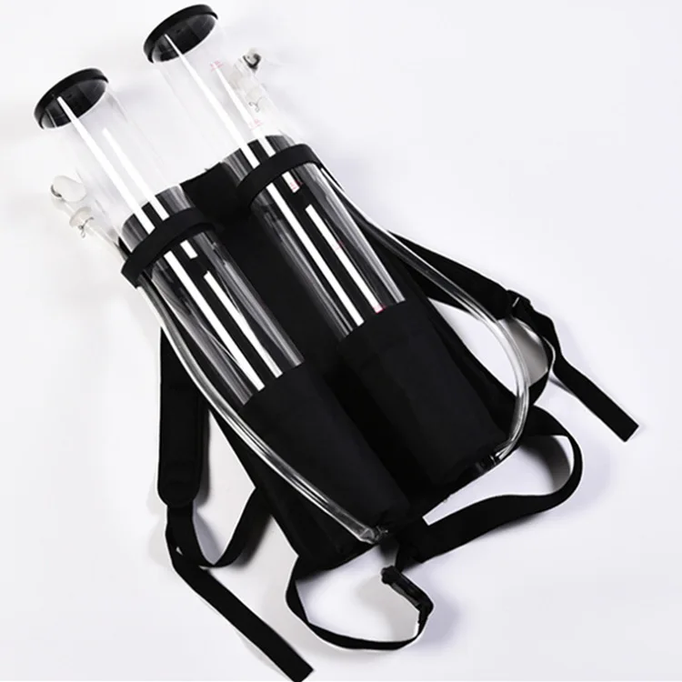 Shoulder backpack wine cannon drink beer machine jug machine Double barrel double tube dispenser wine rack outdoor bar supplies