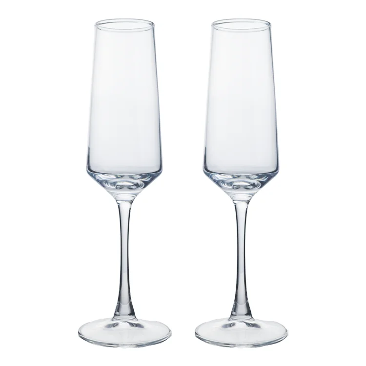 Popular Light Luxury Classic Style 250 ml 8 oz Stemless Crystal Champagne Flute Glass For Bar Party