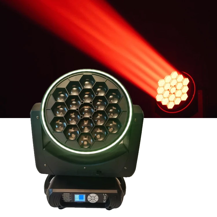B-EYE K15 19x40W Led Moving Head Light RGBW 4in1 Pixel Zoom Beam Wash FX Pro Entertainment Stage Lighting